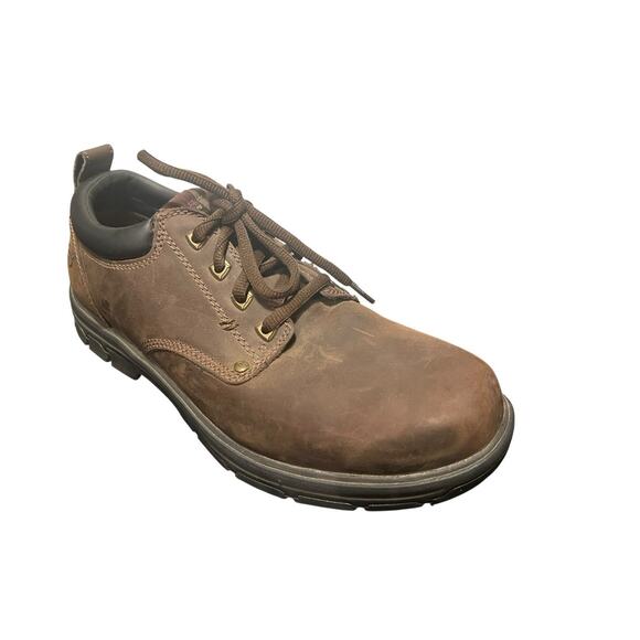 Skechers Segment Rilar Men\'s Work Comfort Shoes Relaxed Fit Brown Oxfords Sz 12 main image 8